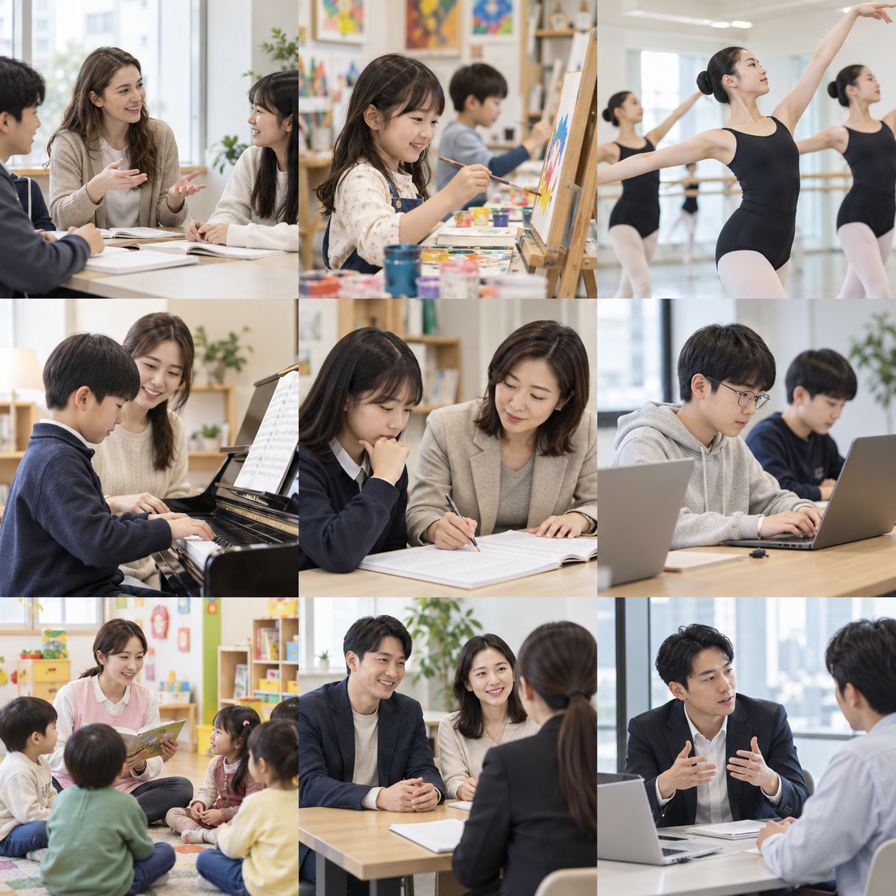 영어학원 업종을 보여주는 사진